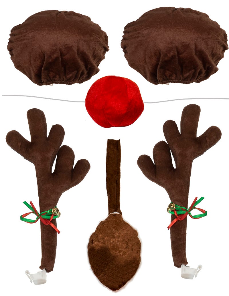 Red Co. Reindeer Antlers Christmas Kit Products (Full Kit with Ear Mirror Covers) - Image 1